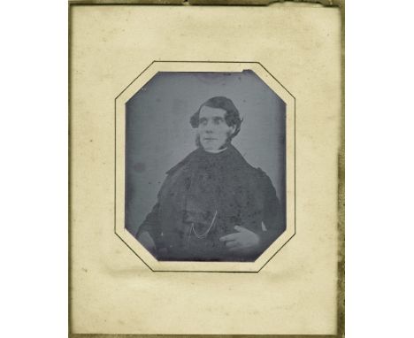 FRENCH DAGUERREOTYPE PORTRAIT BY VICTOR CHEVALIER, c.1841

A fine early portrait of an unidentified gentleman:, overall size 