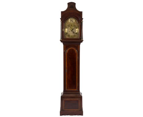 Thomas Haley, London a mahogany long case clock: the eight-day day duration, five-pillar movement striking the hours on a bel