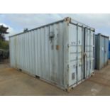 Secure Storage 20ft Shipping Container C/W Electrics, Lights, Forklift Pockets etc