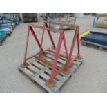 2x Heavy Duty Steel Trestles