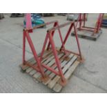 2x Heavy Duty Steel Trestles
