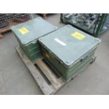 2x Aluminium Zarges Transit Cases