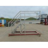 Global Platforms Aluminium 6 Step Mobile Access Platform 1.35m Platform Height
