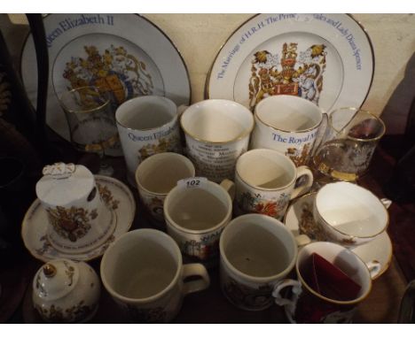 A Collection of Royal Commemorative Tankards Bells Tea Cups Etc.