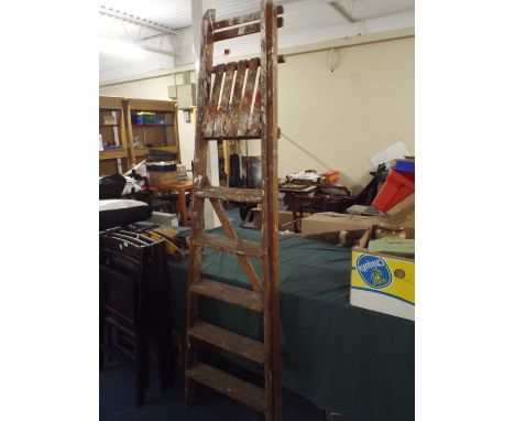A Wooden Step Ladder.