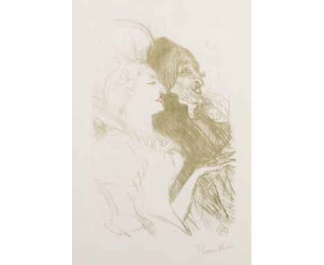 HENRI DE TOULOUSE-LAUTREC (1864-1901) CARNAVAL lithograph printed in green and red 1894, signed in pencil, with margins sheet
