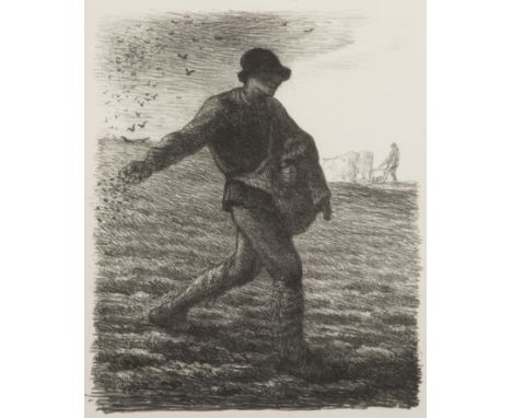 JEAN-FRANCOIS MILLET (1814-1875) LE SEMEUR lithograph 1851, on wove paper, with margins sheet 270mm by 203mm