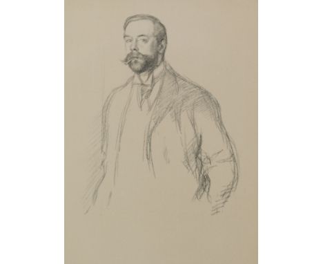 SIR WILLIAM ROTHENSTEIN (1872-1945) JOHN SINGER SARGENT proof lithograph from the series English Portraits (c. 1897) 30.5 cm 
