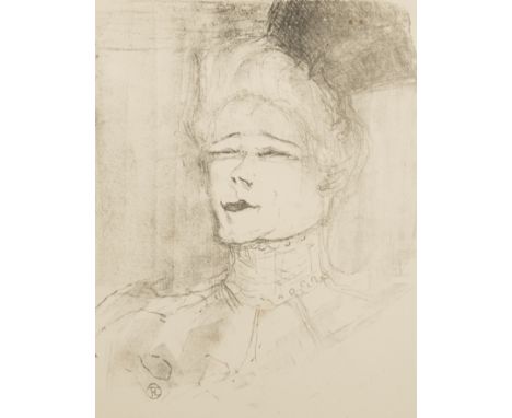 HENRI DE TOULOUSE-LAUTREC (1864-1901) JEANNE GRANIER (FROM PORTRAITS D'ACTEURS ET D' ACTRICES) lithograph 1898, with margins 