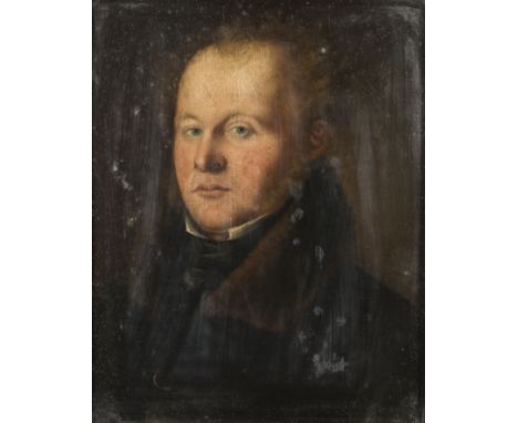 ENGLISH SCHOOL (CIRCA. 1830) PORTRAIT OF JOHN MILNE (BORN 1807) oil on canvas 50 cm by 40 cm; 19 3/4 in by 15 3/4 in Provenan