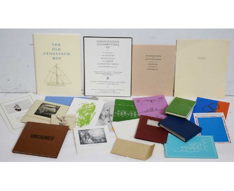 Ian Hamilton Finlay (1925 - 2006) - A collection of paper ephemera comprising: A Harbour of Roses, illustrated by Gary Hincks