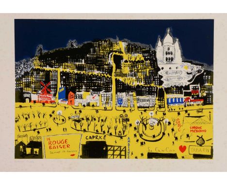 Peter Yates (1920-1982) - "Pigalle-Le Baiser Rouge", signed in pencil to the margins and editioned Artist's Proof, silkscreen