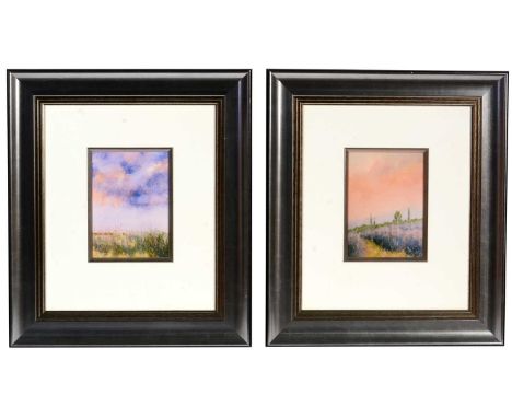 After David Welsh (b.1937) - A pair of landscape views: comprising; "La Camargue", signed to artist's label verso, limited ed