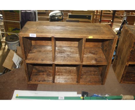 A pine shelf