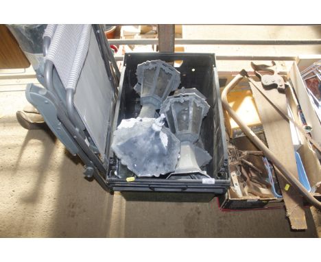 A box of outside light fittings