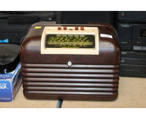 A vintage Bush Bakelite radio