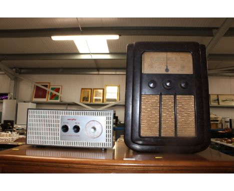 A Murphy vintage radio together with an Ekco vintage radio, sold as collectors items