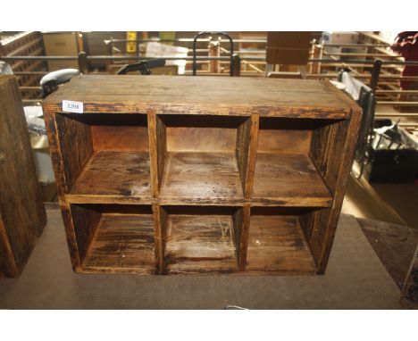 A pine shelf