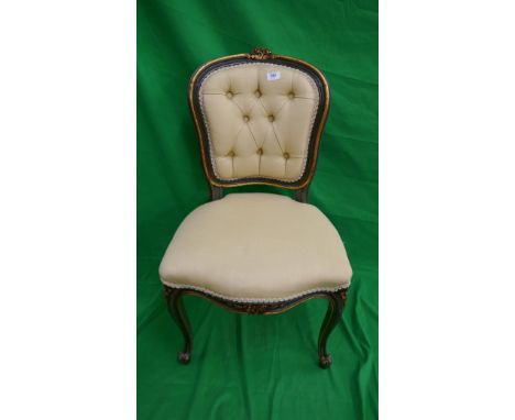 French button back chair 