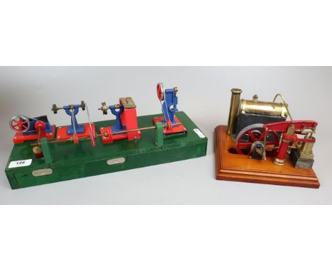 Mamod steam engine together with apparatus 