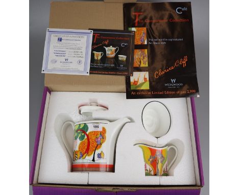 Clarice Cliff design Wedgwood coffee service in original box 