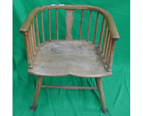 Early primitive stick-back armchair 