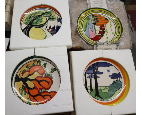Best Loved Landscapes of Clarice Cliff set of 4 by Wedgwood 
