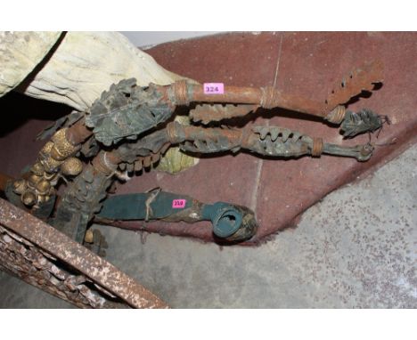 	Metal and giltwood theatre props