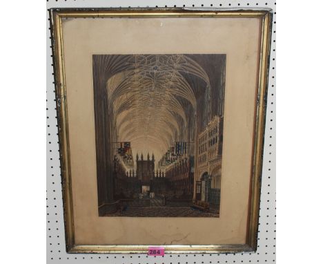 Kings college. Lithograph 15" x 11"
