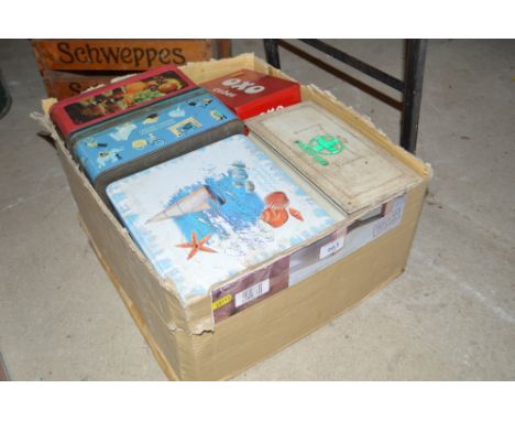 A collection of Vintage advertising tins