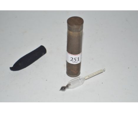 A Vintage petrol hydrometer, in custom made case, (Densimétre pr.automobiles)