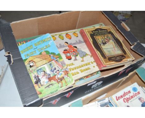 A box of various Vintage children's books circa 1930s-50s