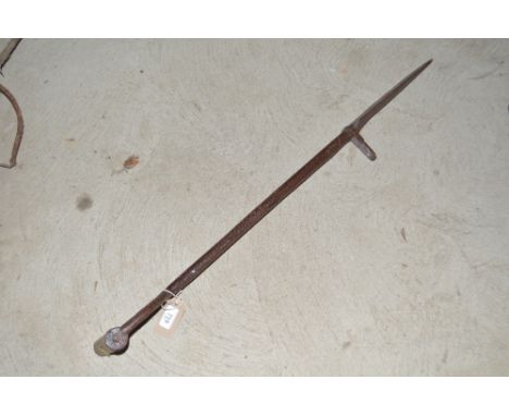 A Vintage iron weeding spade