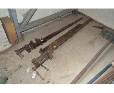 Four Vintage sash clamps