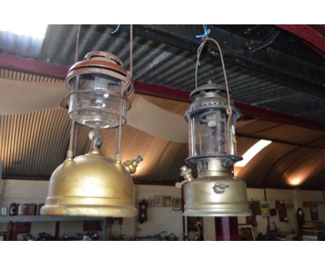 A Radius Swedish lamp no.119; and a Tilley lamp