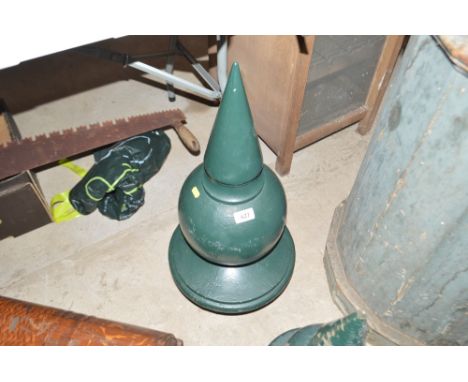A large LNER Railway post finial, 28ins high approx.&nbsp;