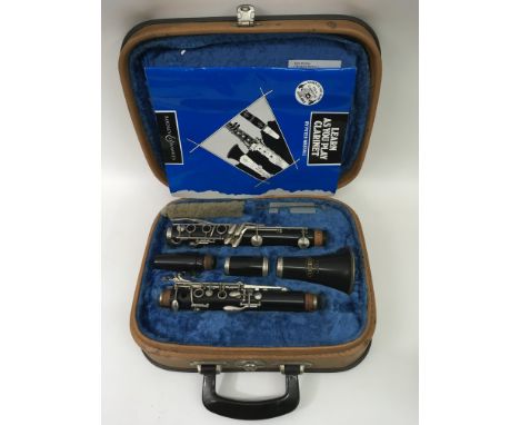 A cased Corton clarinet