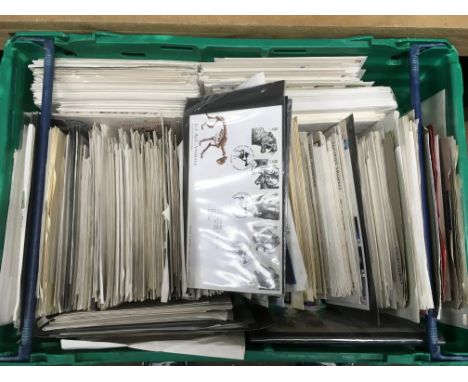 Three boxes of first day covers.