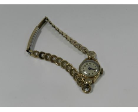 A lady's 9ct gold Rotary wristwatch, with gold plated strap