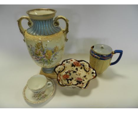 Six trays of decorative china and glass ware to include Royal Doulton finest crystal decanter and bowl, Wedgwood blue jasper 
