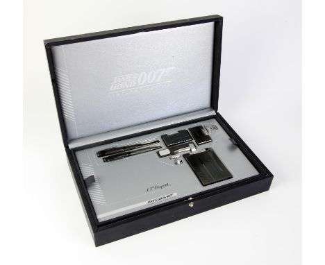 James Bond - S.T. Dupont 007 PVD Gun Metal Collectors Set from 2004, Limited edition of only 107 sets, 7 Pieces including - T