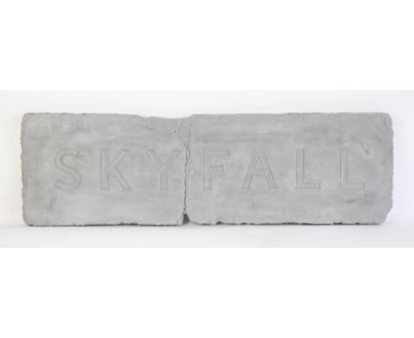 James Bond Skyfall (2012) A sign from the original mould, the signs on the film were made by the vendor and this is one, as s