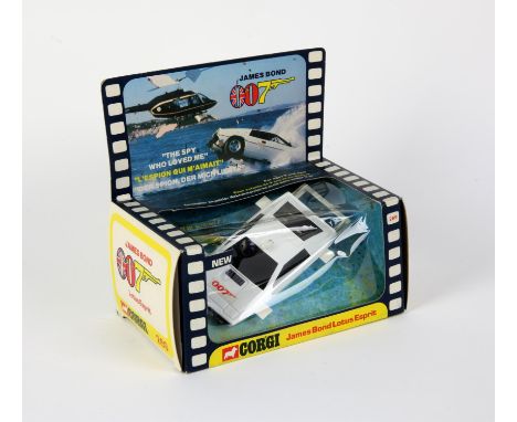 James Bond - Corgi Toys No. 269 The Spy Who Loved Me Lotus Esprit comprising white and black body with 007 sticker to bonnet,