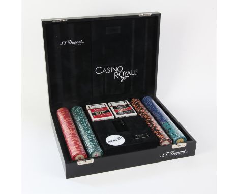 James Bond Casino Royale (2006) S.T. Dupont Limited Edition collectors Poker set. This limited edition set includes a full un