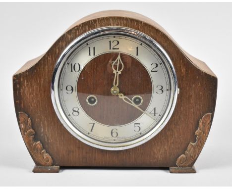 A Mid 20th Century Smiths Mantle Clock, 26cm Wide 