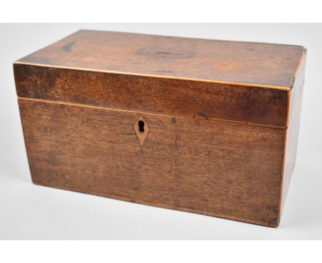 A 19th Century Three Division Former Tea Caddy for Restoration, 28cm wide 