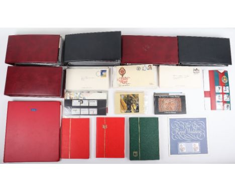 A selection of GB and world stamps, including Penny Reds, good QEII sets in two Stanley Gibbons albums, five New Classic Cove