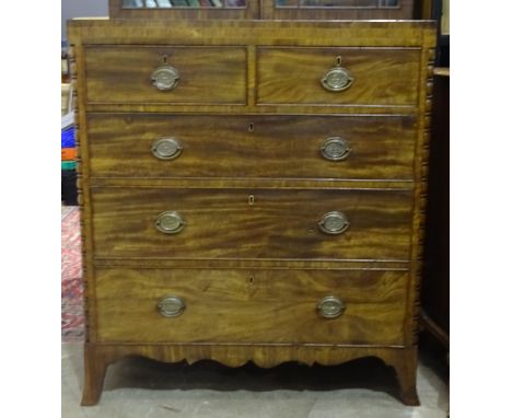 *Please note, all starred lots are sold at no reserve.*A late-Georgian mahogany rectangular chest of two short and three long