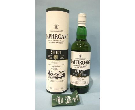 Laphroaig Select Islay Scotch Whisky, 40%, 70cl, in cardboard tube, one bottle and Laphroaig Islay Single Malt Scotch Whisky 