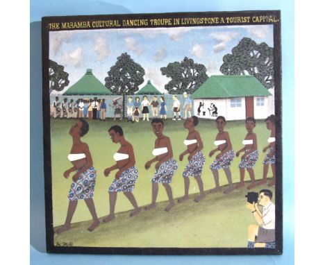 *Please note, all starred lots are sold at no reserve.*Stephen Kappata (1936-2007), 'The Maramba Cultural Dancing Troupe in L